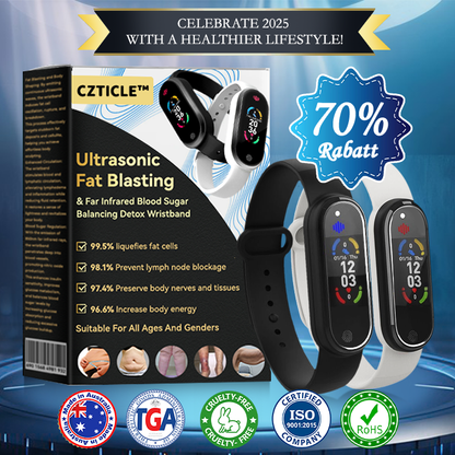 CZTICLE™ Ultrasonic Fat Blasting & Far Infrared Blood Sugar Balancing Detox Wristband(👨‍⚕️Recommended by PlasticSurgeons)