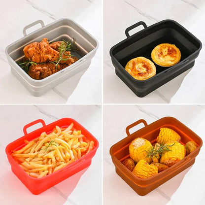 Foldable Air Fryer Silicone Baking Tray