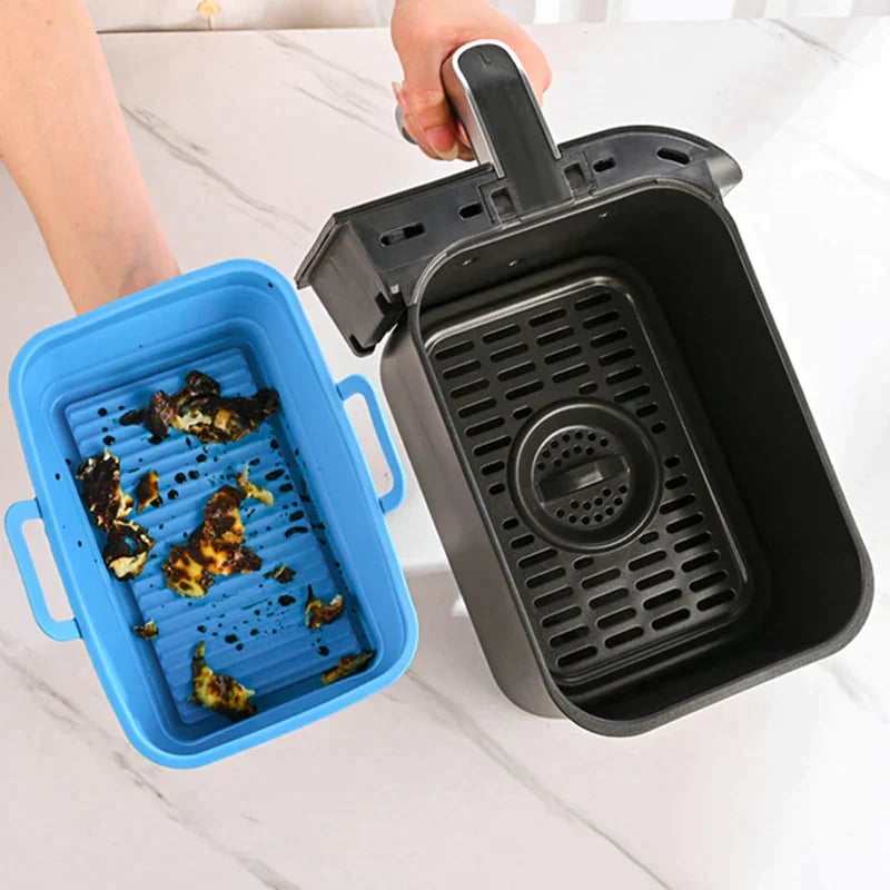 Foldable Air Fryer Silicone Baking Tray